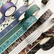 Creative Washi Tape Gilding Washi Paper Tape for DIY, Bullet Journal, Craft, Gift Wrapping, Scrapbooking